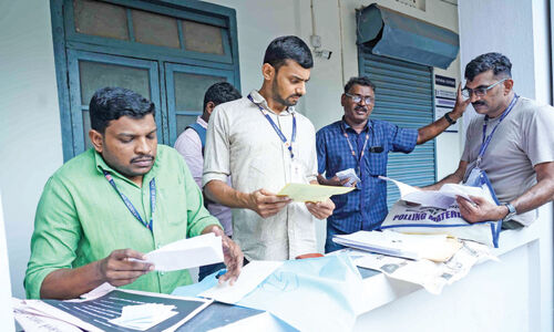 ക​ൽ​പ​ക​ഞ്ചേ​രി 24ാം ന​മ്പ​ർ ബൂ​ത്ത് നി​യ​ന്ത്രി​ക്കു​ന്ന​ത് അം​ഗ​പ​രി​മി​ത​ർ
