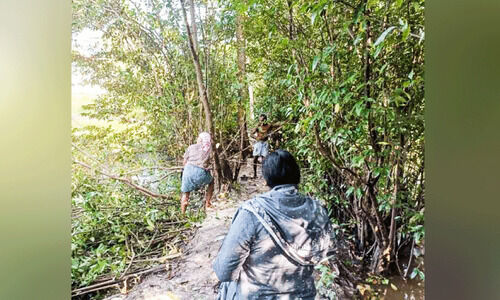 അരൂക്കുറ്റിയിൽ സാമൂഹിക വിരുദ്ധരുടെ താവളം വെട്ടിനിരത്തി അരൂക്കുറ്റിയിൽ സാമൂഹിക വിരുദ്ധരുടെ താവളം വെട്ടിനിരത്തി