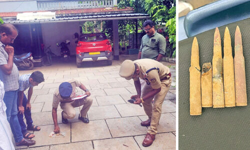 കണ്ണിപ്പൊയിലിൽ വെടിയുണ്ടകൾ കണ്ടെത്തി കണ്ണിപ്പൊയിലിൽ വെടിയുണ്ടകൾ കണ്ടെത്തി