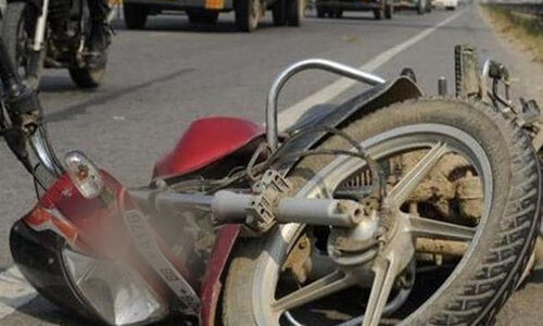 ബൈ​ക്കി​ൽ​നി​ന്ന് വീ​ണ  യു​വാ​വി​നെ ആ​ന കാ​ൽ​കൊ​ണ്ട് ത​ട്ടി പ​രി​ക്കേ​ൽ​പ്പി​ച്ചു