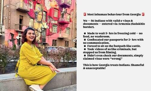 ‘നരകതുല്യം! ഭക്ഷണവും ശുചിമുറിയുമില്ല, കൊടുംതണുപ്പിൽ കന്നുകാലികളോടെന്ന പോലെ പെരുമാറി,’ ഇൻസ്റ്റാഗ്രാമിൽ ജോർജ്ജിയൻ യാത്രാനുഭവം പങ്കിട്ട് യുവതി, പ്രതികരണവുമായി നെറ്റിസൺസ്
