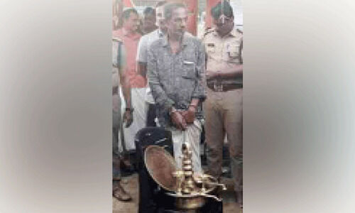 ക്ഷേത്രത്തിലെ മോഷണം: പ്രതി പിടിയിൽ