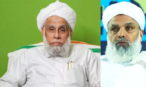 സമസ്ത മുശാവറയിൽ അസാധാരണ സംഭവങ്ങൾ; ജിഫ്​രി തങ്ങൾ ഇറങ്ങിപ്പോയി, അംഗങ്ങളെ കള്ളന്മാരെന്ന് വിളിച്ച് മുക്കം ഉമർ ഫൈസി