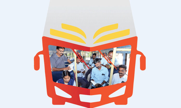 യാത്ര ചെയ്യാൻ മാത്രമല്ല, പുസ്തകം വായിക്കാനും കെ.എസ്.ആർ.ടി.സിയിൽ കയറാം; കാസർകോട് കെ.എസ്.ആർ.ടി.സിയിലെ വായനശാല ‘ഓട്ടം’ തുടങ്ങിയിട്ട് അഞ്ചുവർഷം