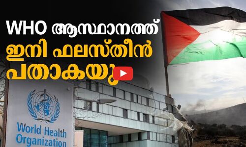 WHO ആസ്ഥാനത്ത് ഇനി ഫലസ്തീൻ പതാകയും
