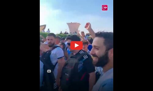 ദോഹ കോർണിഷിൽ ഒത്തുചേർന്ന്​ ആഘോഷങ്ങൾക്ക്​ തുടക്കമിട്ട്​ അർജൻറീന ആരാധകർ