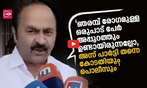 ഞരമ്പ് രോ​ഗമുള്ള ഒരുപാട് പേർ അപ്പുറത്തുണ്ടായിരുന്നല്ലോ, അന്ന് പാർട്ടി തന്നെ കോടതിയും പൊലീസും 