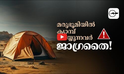 മരുഭൂമിയിൽ ക്യാമ്പ്​ ചെയ്യുന്നവർ ജാഗ്രതൈ!