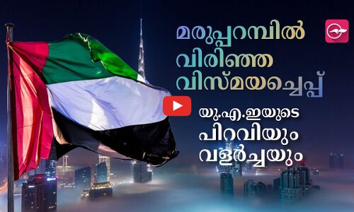 മരുപ്പറമ്പിൽ വിരിഞ്ഞ വിസ്മയച്ചെപ്പ്​.  യു.എ.ഇയുടെ പിറവിയും