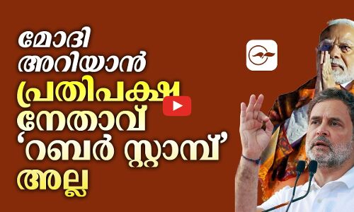 മോദി അറിയാൻ, പ്രതിപക്ഷ നേതാവ് ‘റബർ സ്റ്റാമ്പ്’ അല്ല | modi rahul gandhi