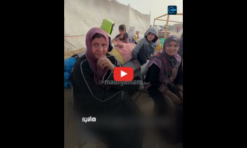 ഇസ്രായേൽ ആക്രമണത്തെ തുടർന്ന് റഫയിൽ നിന്നും പലായനം ചെയ്ത്  ഫലസ്തീൻ കുടുംബങ്ങൾ