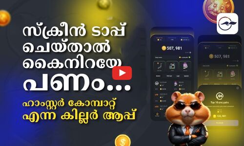 സ്ക്രീൻ ടാപ്പ് ചെയ്താൽ കൈനിറയേ പണം...  ഹാംസ്റ്റർ കോമ്പാറ്റ് എന്ന കില്ലർ ആപ്പ്