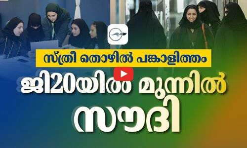 സ്ത്രീ തൊഴിൽ പങ്കാളിത്തം;  ജി20യിൽ മുന്നിൽ സൗദി