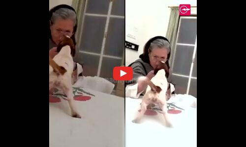 അമ്മ സോണിയ​ ഗാന്ധിക്ക് നൂറിയെ സമ്മാനിച്ച് രാഹുൽ ​ഗാന്ധി