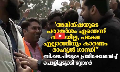 അമിത്ഷയുടെ പരാമർശം എന്തെന്ന് അറിയില്ല, പക്ഷേ എല്ലാത്തിനും കാരണം രാഹുൽ ​ഗാന്ധി