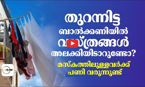 തുറന്നിട്ട ബാൽക്കണിയിൽ വസ്ത്രങ്ങൾ അലക്കിയിടാറുണ്ടോ?;പണി വരുന്നുണ്ട്