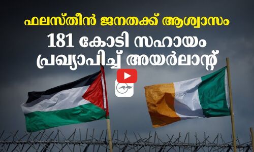 ഫലസ്തീൻ ജനതക്ക് ആശ്വാസം; 181 കോടി സഹായം പ്രഖ്യാപിച്ച് അയർലാന്റ്