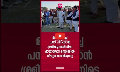 ക്രിക്കറ്റ് മത്സരത്തിനിടെ മന്ത്രി അടിച്ച പന്തുകൊണ്ട് ബി.ജെ.പി പ്രവർത്തകന് പരിക്ക്