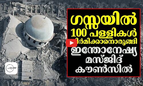 ഗസ്സയിൽ 100 ​​പള്ളികൾ നിർമിക്കാനൊരുങ്ങി ഇന്തോനേഷ്യ മസ്ജിദ് കൗൺസിൽ