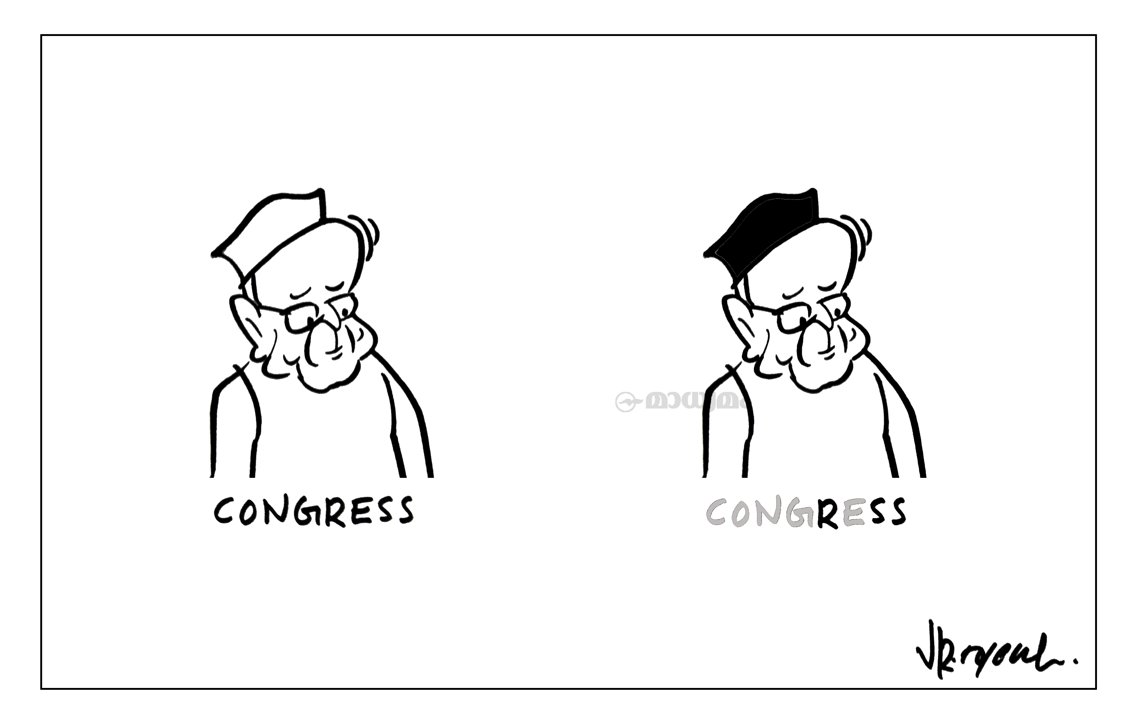 from gandhi cap to hedgewar cap!