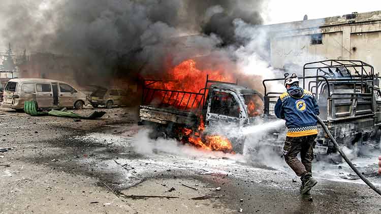 ഇദ്​ലിബിലെ ആക്രമണത്തിന്​ സിറിയക്ക്​ തിരിച്ചടി
