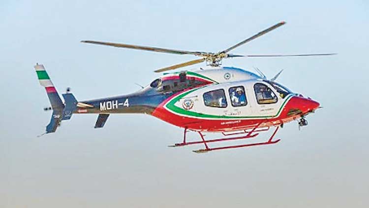 എ‍യ​ർ ആം​ബു​ല​ൻ​സ് ക​രാ​ർ പു​തു​ക്കി;  അ​ടി​യ​ന്ത​ര സേ​വ​ന​ങ്ങ​ൾക്ക്​ ഇനി ശരവേഗം