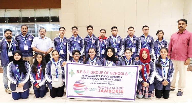 ലോ​ക സ്കൗ​ട്ട് ജാം​ബൂ​രി: വു​റൂ​ദ്, ഖൊ​സാ​മ സ്കൂ​ൾ ടീം ​അ​മേ​രി​ക്ക​യി​ൽ