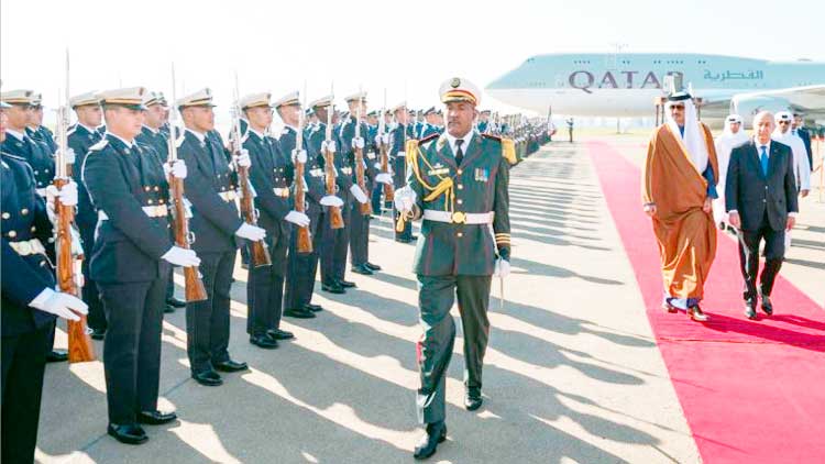 തു​നീ​ഷ്യ​ക്ക് പി​ന്നാ​ലെ ഖ​ത്ത​ർ അ​മീ​ർ അ​ൽ​ജീ​രി​യ​യി​ൽ