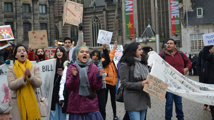 പൗരത്വ ഭേദഗതി നിയമത്തിനെതിരെ ആംസ്റ്റർഡാമിൽ വീണ്ടും പ്രതിഷേധം