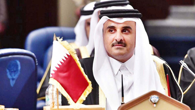 ഖത്തർ അമീർ ഇറാൻ പ്രസിഡൻറുമായി ടെലിഫോണിൽ സംഭാഷണം നടത്തി