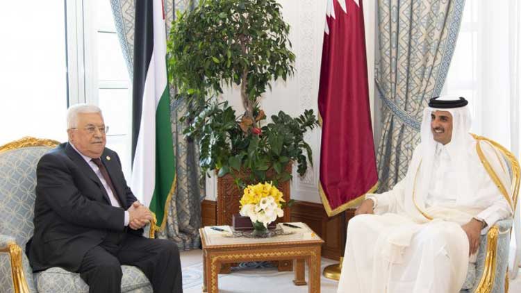 അമീർ–ഫലസ്​തീൻ പ്രസിഡൻറ്​ കൂടിക്കാഴ്​ച