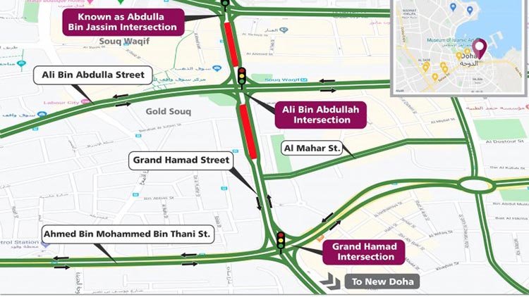 ഗ്രാൻഡ് ഹമദ് സ്ട്രീറ്റിൽ ഗതാഗത നിയന്ത്രണം ഗ്രാൻഡ് ഹമദ് സ്ട്രീറ്റിൽ ഗതാഗത നിയന്ത്രണം