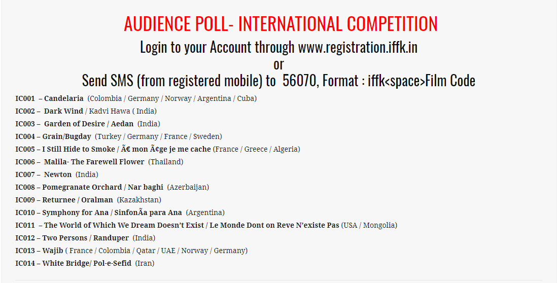 Audience-Poll-IFFK Audience-Poll-IFFK