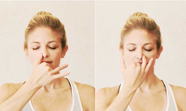 Alternate nasal breathing