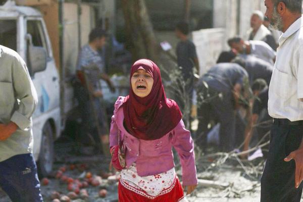 സിറിയയില്‍ സൈനിക വ്യോമാക്രമണം; 110 പേര്‍ കൊല്ലപ്പെട്ടു