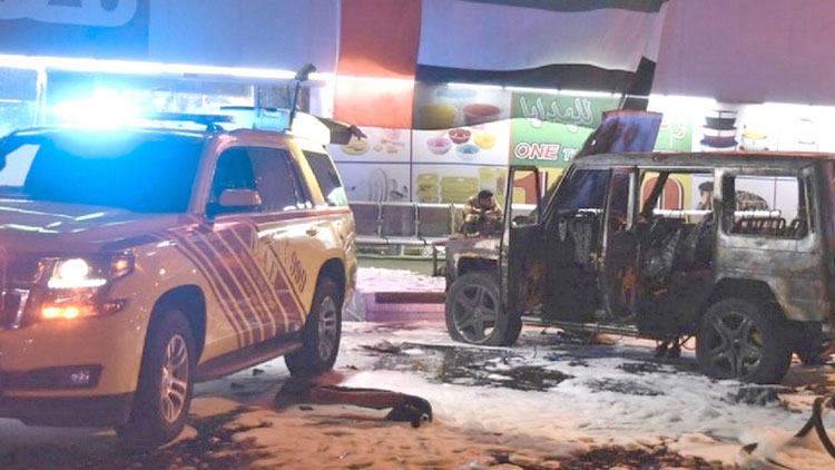 കാറിന് തീപിടിച്ച് സ്വദേശി പിഞ്ചുസഹോദരങ്ങൾ മരിച്ചു