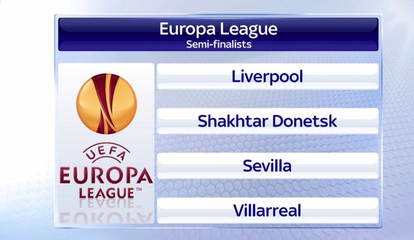 യൂറോപ ലീഗ് സെമി ലൈനപ്പായി യൂറോപ ലീഗ് സെമി ലൈനപ്പായി