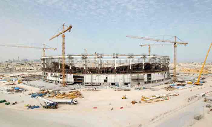 തു​​മാ​​മ​ സ്​​റ്റേ​ഡി​യ​ം കോ​​ണ്‍ക്രീ​​റ്റ് പ്ര​​വ​ൃ​ത്തി​​ക​​ള്‍ പൂ​​ര്‍ത്തി​​യാ​​യി