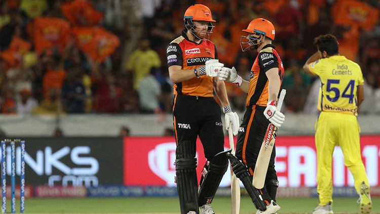 ചെന്നൈയെ ആറു വിക്കറ്റിന്​ തോൽപിച്ച് ഹൈദരാബാദ്