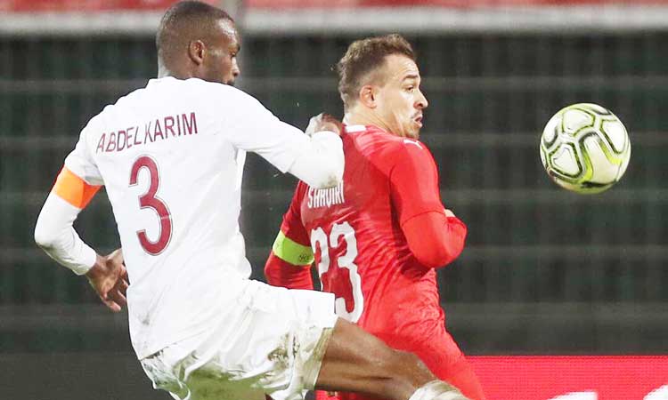 സൗ​​ഹൃ​​ദ മ​​ത്സ​​രം: സ്വി​​റ്റ്സ​​ർ​​ല​​ൻ​​റി​​നെ​​തി​​രെ  ഖ​​ത്ത​​റി​​ന് ത്ര​​സി​​പ്പി​​ക്കു​​ന്ന വി​​ജ​​യം