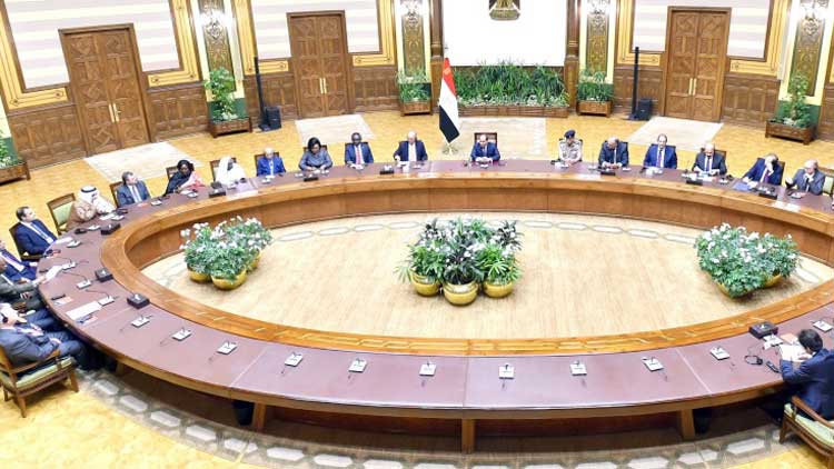 വി​ദേ​ശ​കാ​ര്യ മ​ന്ത്രി​ക്ക് ഈ​ജി​പ്ത്  പ്ര​സി​ഡ​ൻ​റ്​ സ്വീ​ക​ര​ണം ന​ല്‍കി