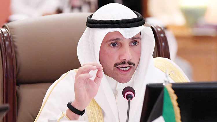 ഭീ​ഷ​ണി​ക​ൾ​ക്കെ​തി​രെ സൗ​ദി ശ​ക്ത​മാ​യി  നി​ല​കൊ​ള്ളു​മെ​ന്ന് ഉ​റ​പ്പു​ണ്ടെ​ന്ന് കു​വൈ​ത്ത് സ്പീ​ക്ക​ർ