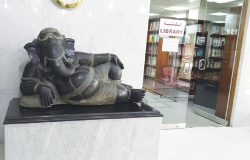 വിവാദങ്ങള്‍ക്കിടെ ഇന്ത്യന്‍ എംബസിയില്‍ ഗണേശ വിഗ്രഹം പ്രതിഷ്ഠിച്ചു