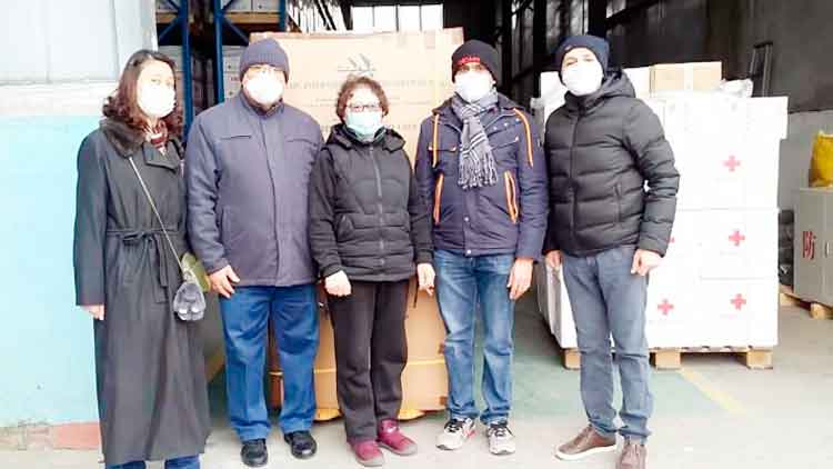 ചൈനക്ക് വിദേശകാര്യ മന്ത്രാലയം മാസ്​ക്കുകള്‍ നല്‍കി