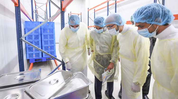 ഹാ​ജി​മാ​രു​ടെ ​ ഭ​ക്ഷണ  കേന്ദ്രം സ​ന്ദ​ർ​ശി​ച്ചു