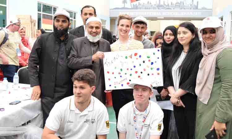 സ്പെ​ഷൽ ഒ​ളി​മ്പി​ക്സ് പ്ര​തി​നി​ധി  സം​ഘ​ത്തി​ന് സ്വീ​ക​ര​ണം ന​ൽ​കി