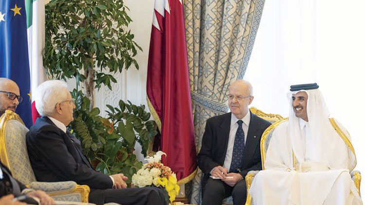 അ​മീ​ർ ഇ​റ്റ​ലി​ പ്ര​സി​ഡ​ൻ​റു​മാ​യി കൂ​ടി​ക്കാ​ഴ്ച ന​ട​ത്തി