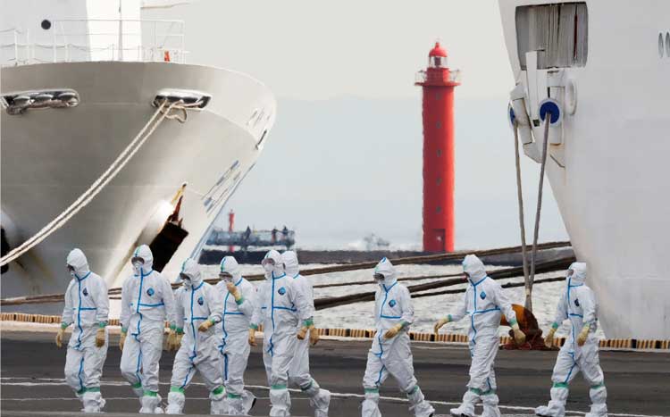 കൊറോണ: ജപ്പാനിൽ പിടിച്ചിട്ട ആഡംബര കപ്പലിൽ 138 ഇന്ത്യക്കാർ