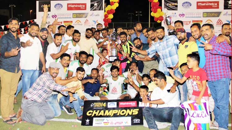 കെ.എം.സി.സി ഫുട്ബോൾ ടീം ജേതാക്കളായി