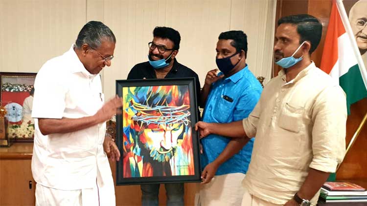 പെയിന്‍റിങ്ങിന് ലഭിച്ച ഒരു ലക്ഷം രൂപ ദുരിതാശ്വാസ നിധിയിലേക്ക് സംഭാവന ചെയ്ത് കോട്ടയം നസീർ